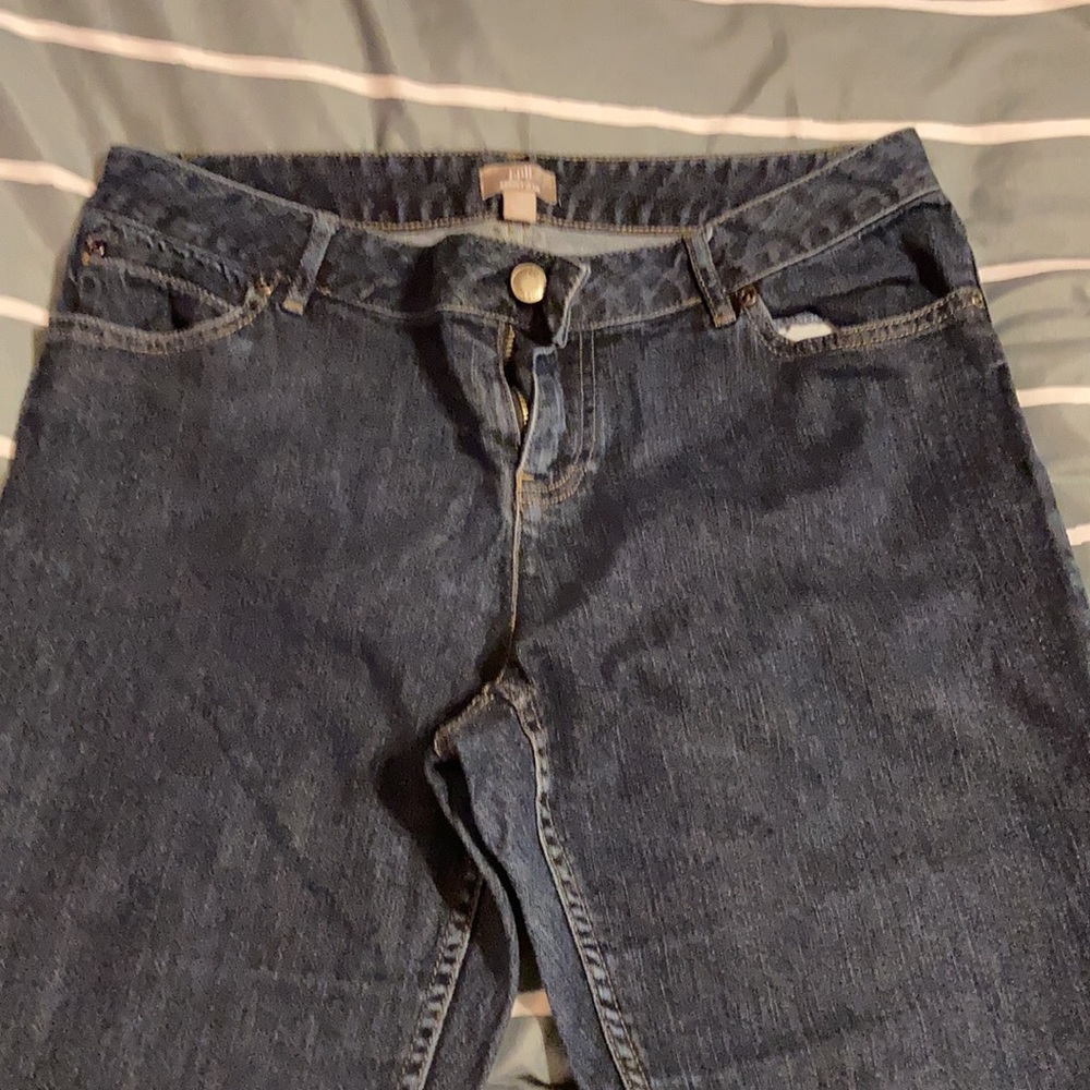 J.Jill skinny jeans. Size 12. Dark wash. - Picture 2 of 9